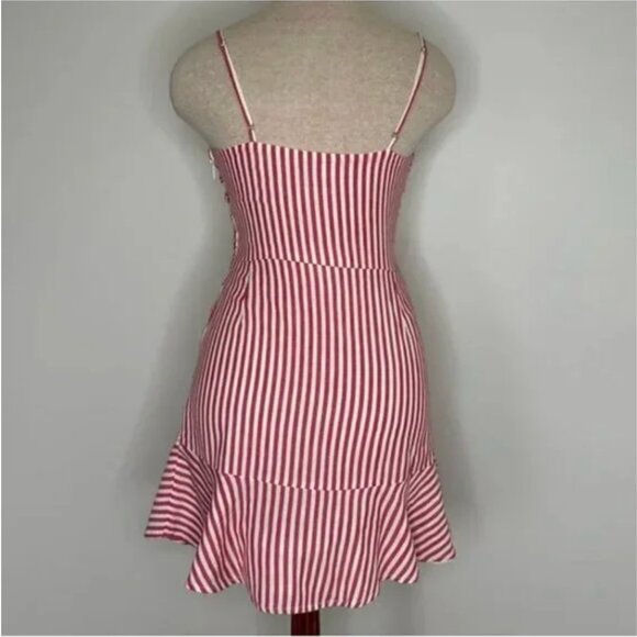 Lovers + Friends Lemon Lime Dress in Poppy Red and White Stripe Size XS - Picture 5 of 11